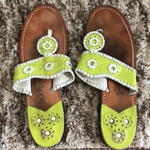 Lime green Jack Rogers